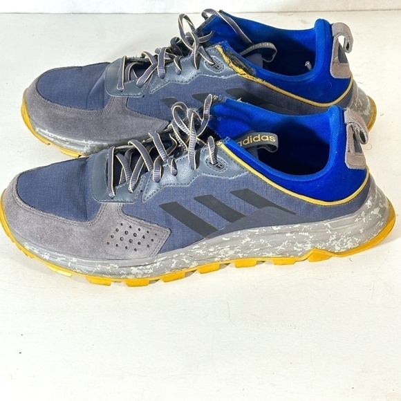 ADIDAS Sport Gray Blue  Athletic Running Runner Track Shoes - Picture 1 of 9